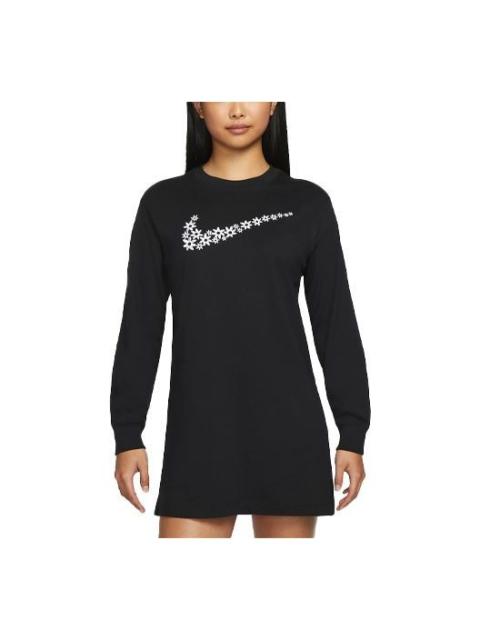 Nike (WMNS) Nike AS W Nike Sportswear LS DRESS SPRT DAISY Black DM6318-010