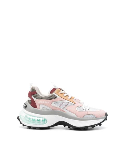 Bubble panelled chunky sneakers