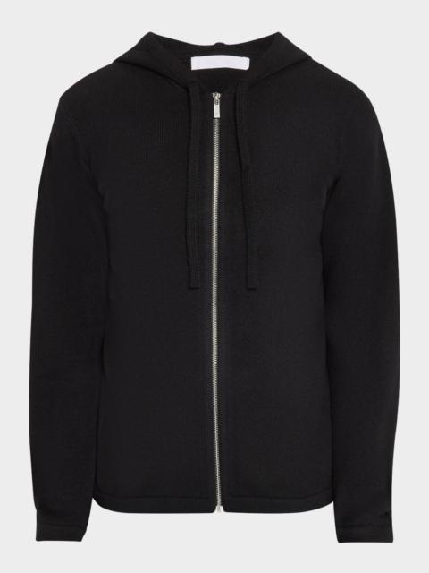Helmut Lang Men's Wool-Cashmere Mohawk Zip Hoodie