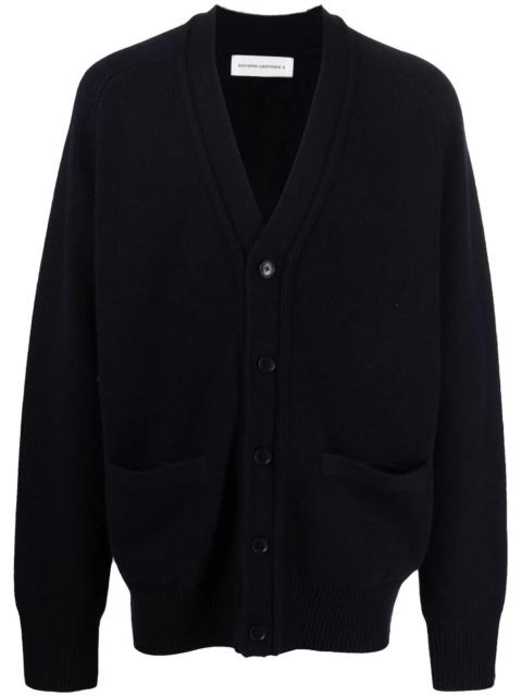 extreme cashmere V-neck knit cardigan