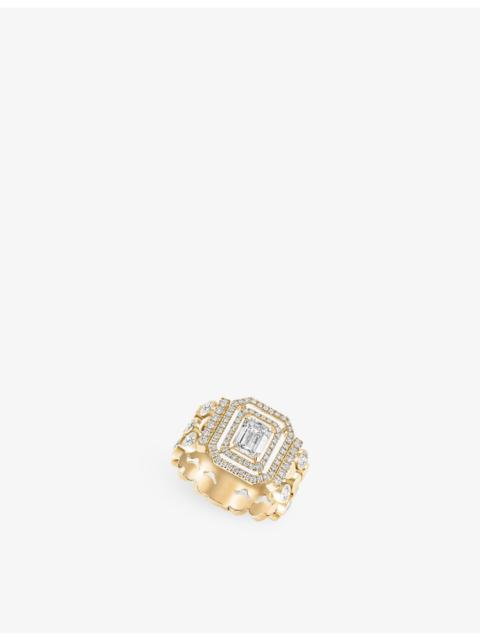 MESSIKA D-Vibes Multi Row 18ct Gold And 1.33ct Diamond Ring