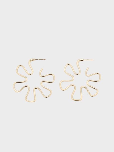 BEA BONGIASCA B Gold Earrings in 9K Yellow Gold