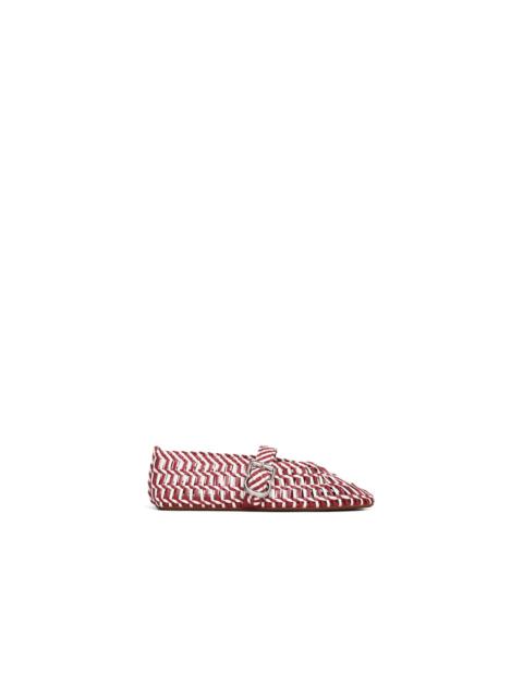 Alaïa BALLET FLATS IN WEAVED LAMBSKIN
