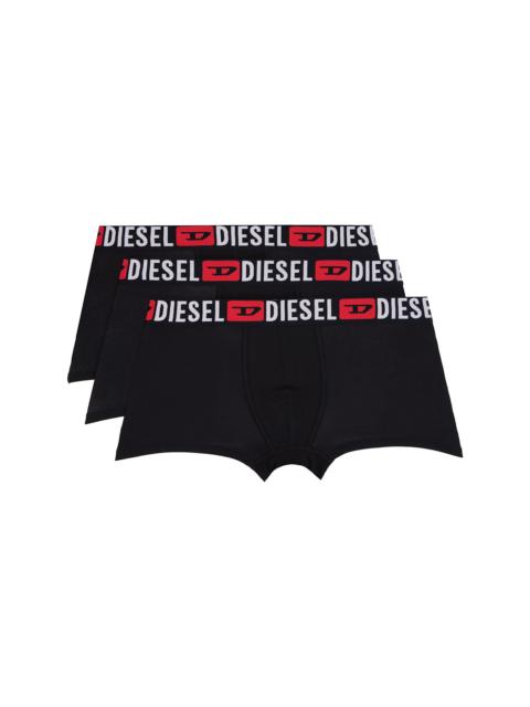 Diesel Three-Pack Black Umbx-Damienthreepack Boxer Briefs