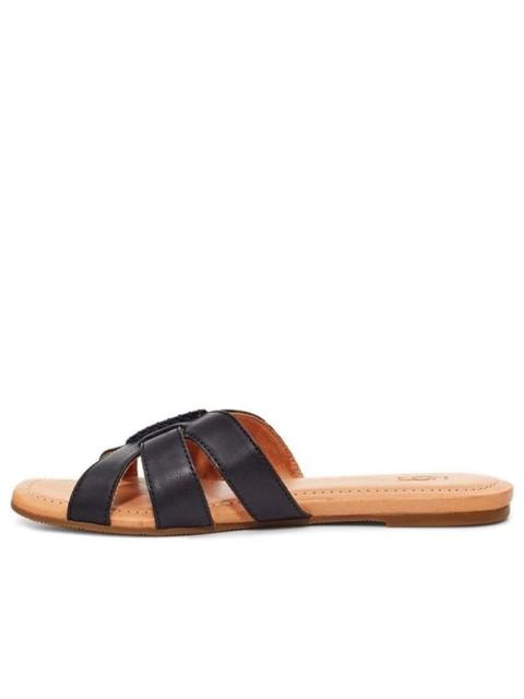 UGG (WMNS) UGG Teague Black Slippers 'Black Brown' 1119750-BLLE
