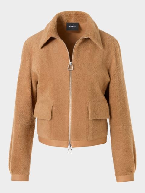AKRIS Sady Lamb Shearling Short Jacket