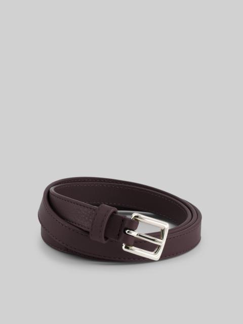 The Frankie Shop Jessie Leather Belt - Plum