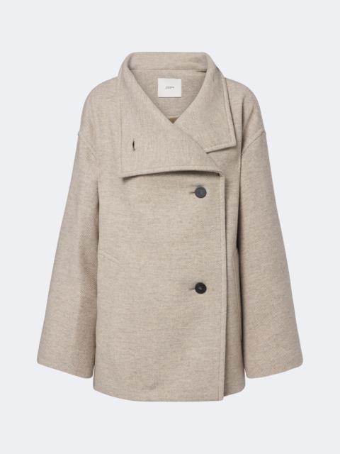 JOSEPH Isaia wool-blend peacoat