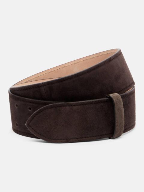 KHAITE Theo suede belt