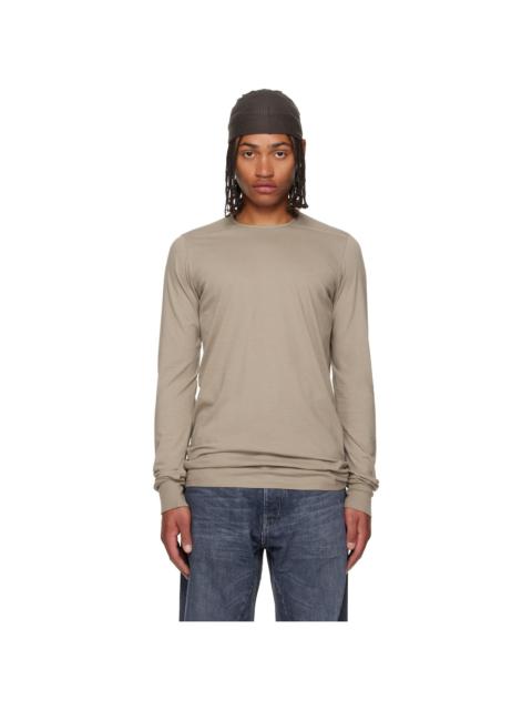 Rick Owens DRKSHDW Taupe Concordians Level LS T-shirt