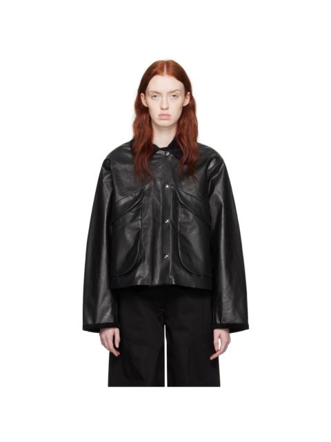 KASSL Editions Black Coated Jacket