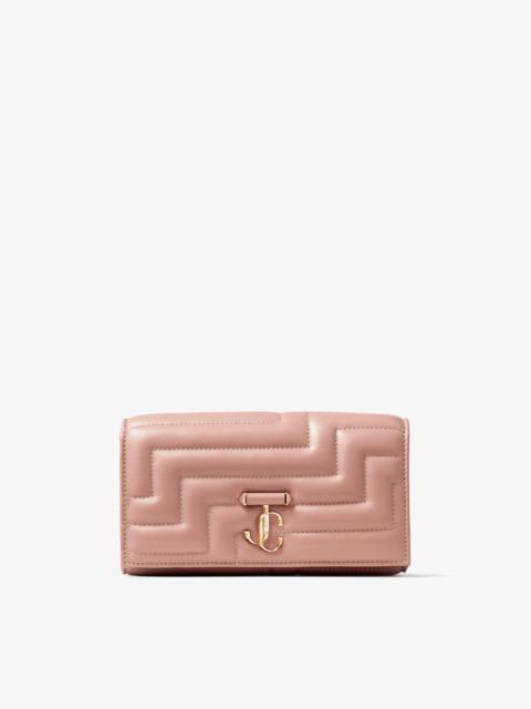 JIMMY CHOO Varenne Avenue Wallet W/Chain
Ballet Pink Quilted Nappa Leather Wallet with Chain