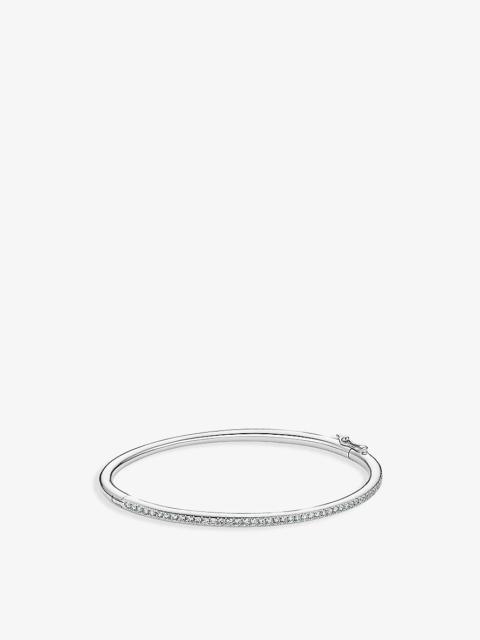De Beers DB Classic 18ct white gold and 0.64ct brilliant-cut diamond ...