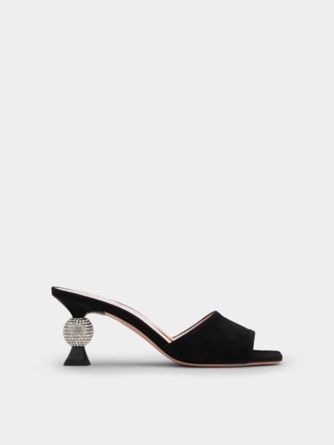 Roger Vivier Vivier Marlène Strass Mules in Suede