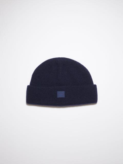 Acne Studios Ribbed knit beanie hat - Navy
