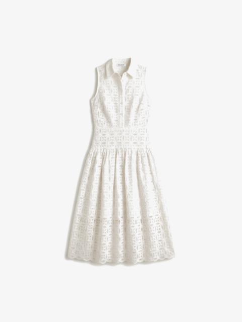 M.M.LaFleur Theodora Aperitivo Dress - Circular Eyelet