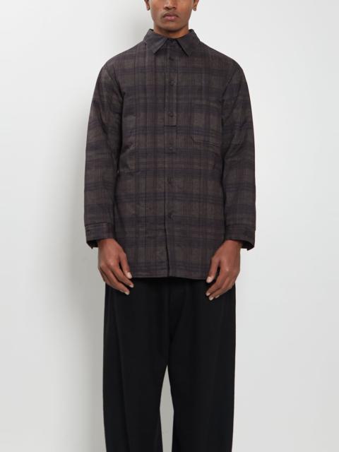 Yohji Yamamoto Plaid Padded Cotton Shirt