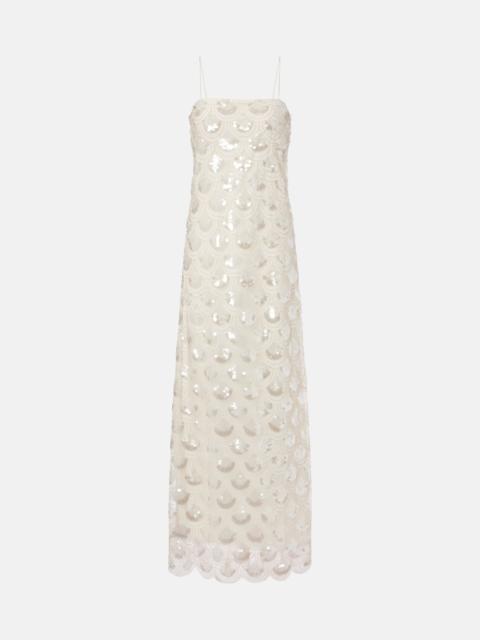 ROTATE Embellished maxi dress