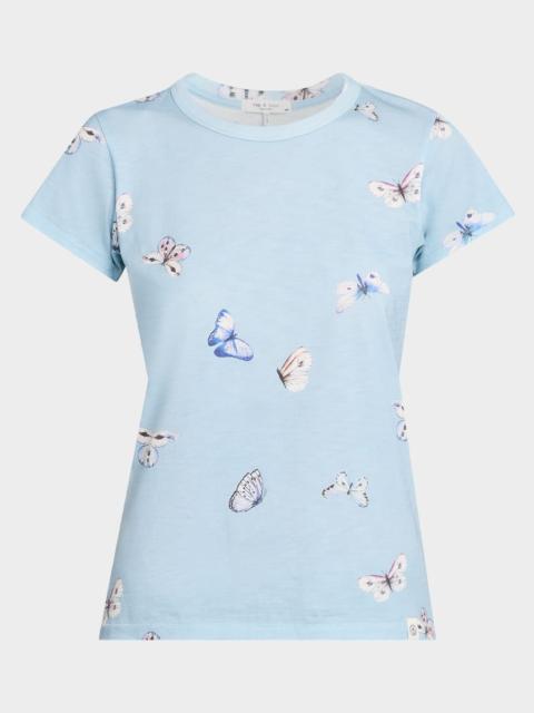 rag & bone All-Over Butterfly Graphic Tee