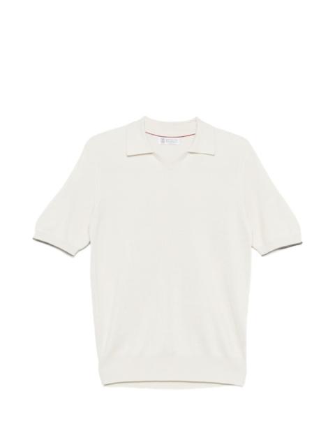 Brunello Cucinelli ribbed V-neck T-shirt