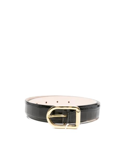 DÉHANCHE Mija crocodile-effect buckle belt