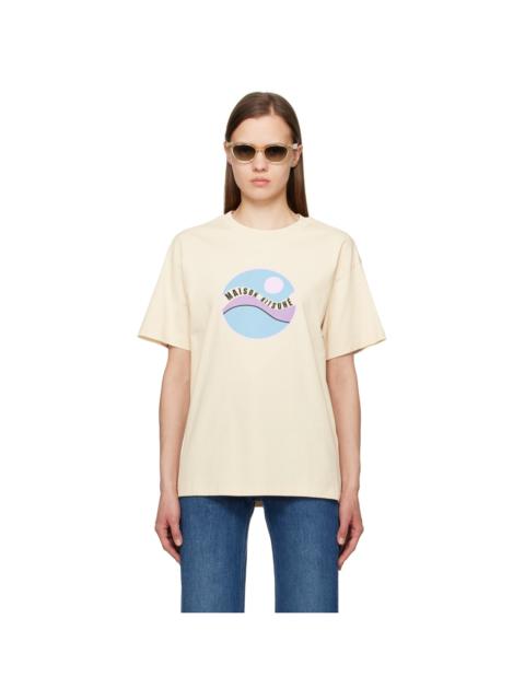 Beige Pop Wave T-Shirt