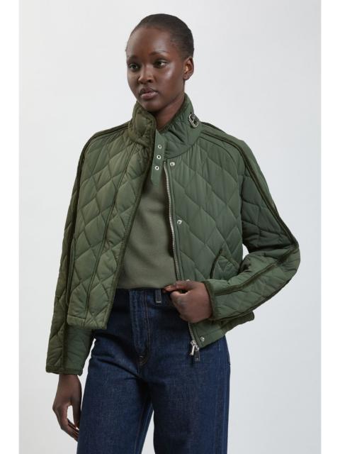 KAREN MILLEN Quilted Tipped Detail Short Coat