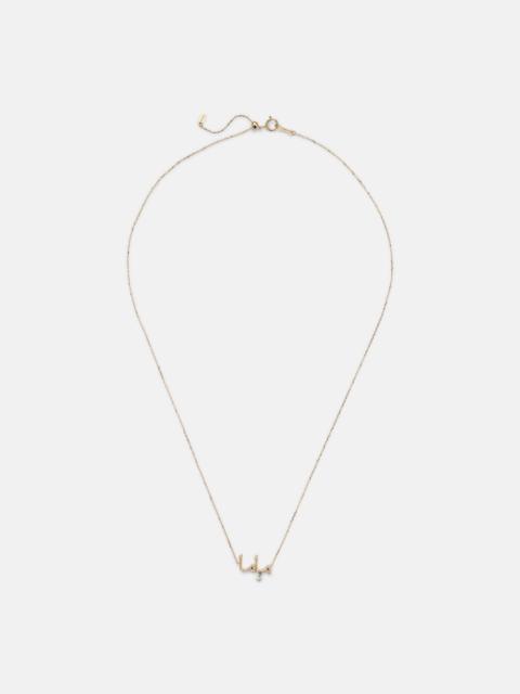 PERSÉE Mama 18kt gold necklace with diamonds
