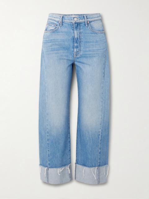 MOTHER The Half Pipe Ankle Cuff Fray High-rise Wide-leg Jeans