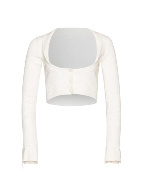 GUIZIO CIELO RIBBED BLAZER