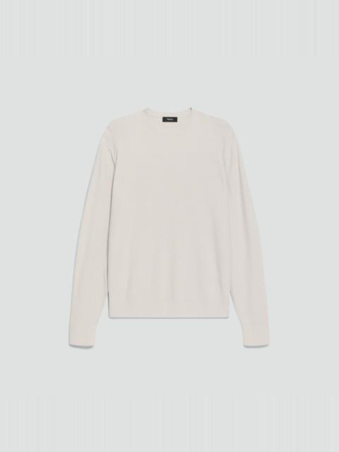 Theory Riland Crewneck Sweater in Light Bilen