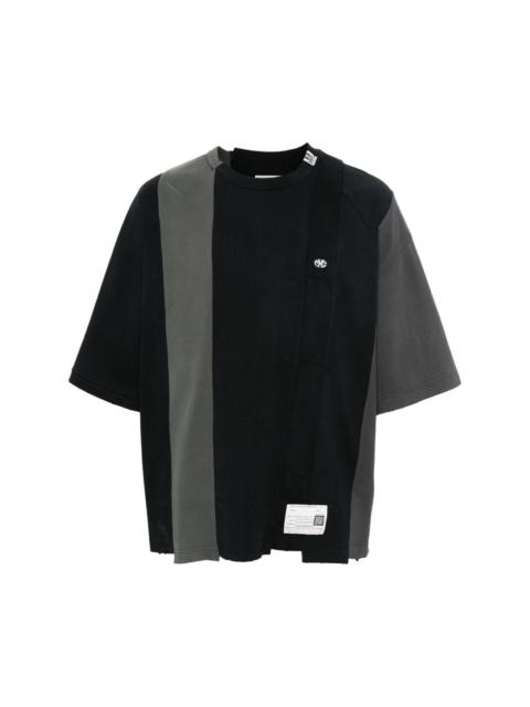 Vertical Switching cotton T-shirt