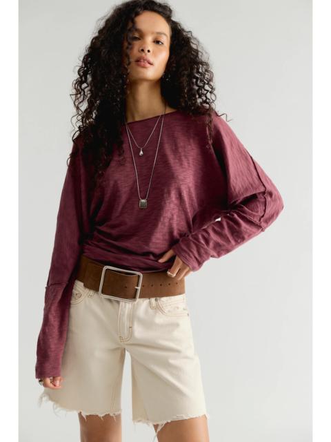 FREE PEOPLE We The Free Europa Off-The-Shoulder Long Sleeve Top