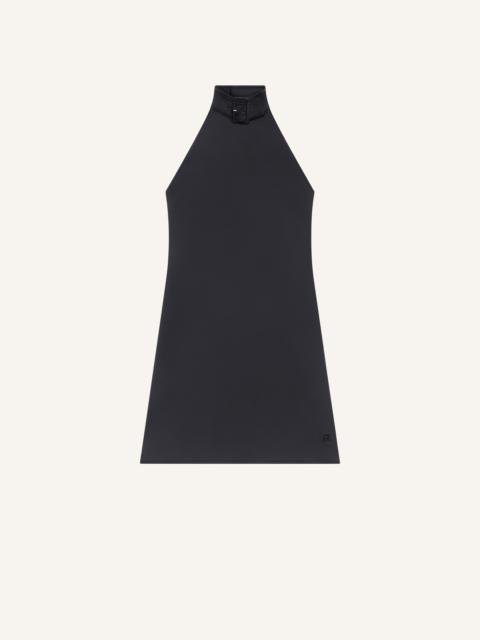 courrèges BUCKLE A-LINE JERSEY DRESS