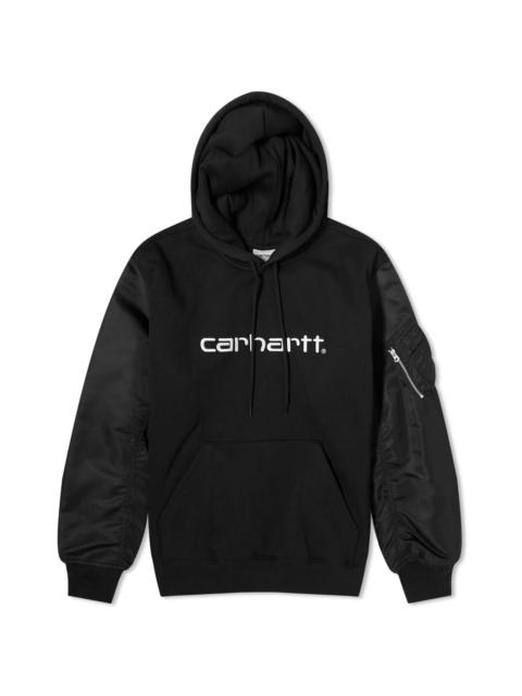 Junya Watanabe MAN Junya Watanabe MAN x Carhartt WIP Contrast Sleeve Hoodie