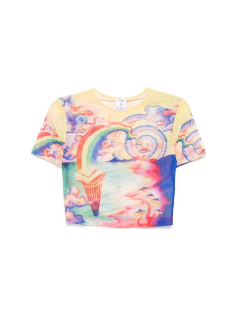 CASABLANCA baby mesh T-shirt