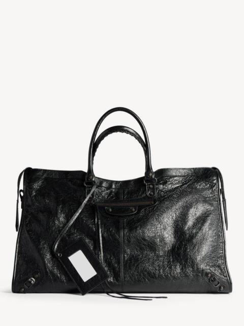 BALENCIAGA Men's Le City Travel Bag in Black