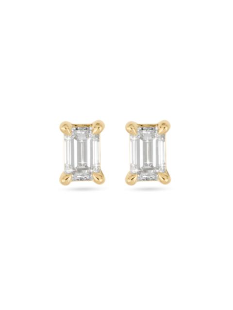 STONE AND STRAND LAB-Created Diamond Essential Emerald Cut Stud Earrings