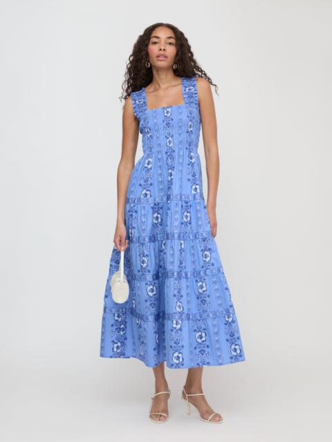 Hill House Home The Kimmy Maxi Nap Dress - Blue Arcadia Border