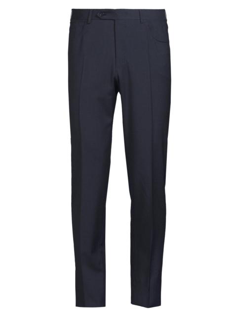 Canali Men's Classic Solid Dress Trousers - Navy