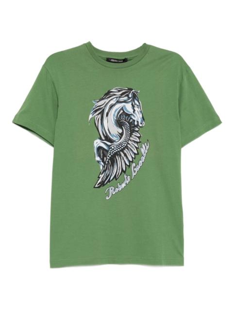 Roberto Cavalli graphic-print cotton T-shirt