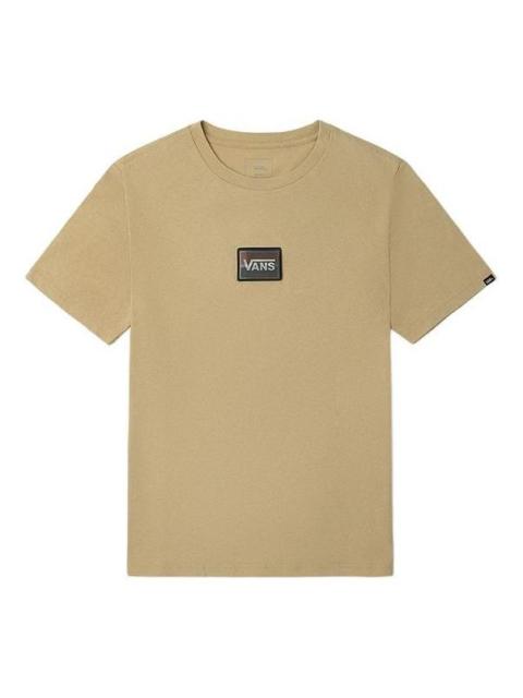 Vans Vans Small Label Round Neck Short Sleeve Couple Style Khaki VN0A5F2W7UE
