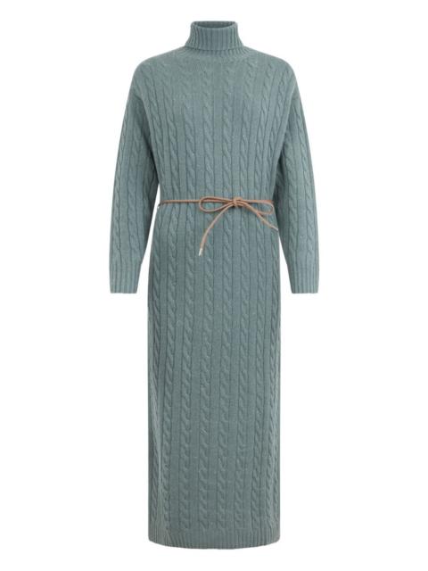 PESERICO long-sleeve turtleneck midi dress