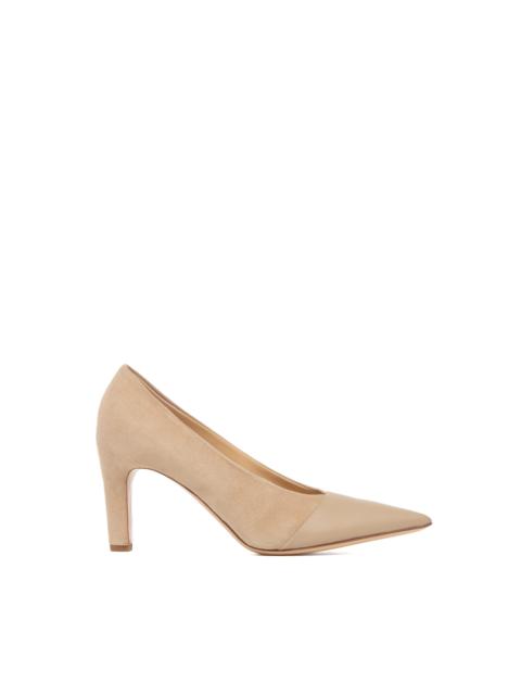 GABRIELA HEARST Empress High Heel Stiletto Pump in Nude Suede & Leather