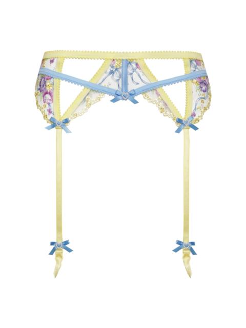 For Love & Lemons Lavender Meadows Embroidery Garter