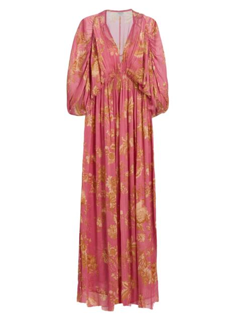 HEMANT & NANDITA Women's Floral A-Line Caftan Maxi Dress - Multi