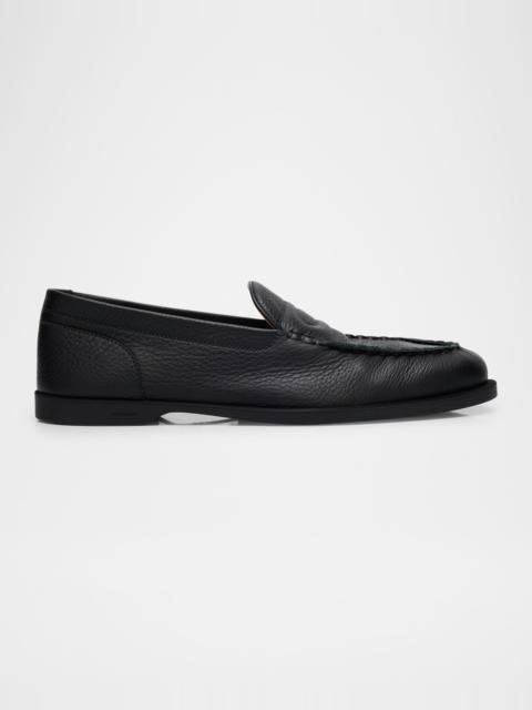 John Lobb Men's Pace Suede Penny Loafers