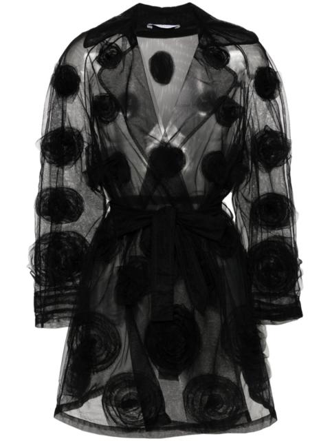 VIKTOR & ROLF tulle floral-appliqué blazer