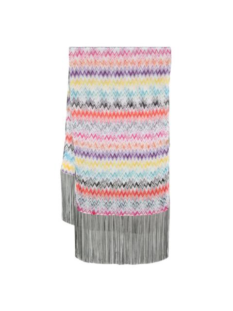 zigzag woven scarf