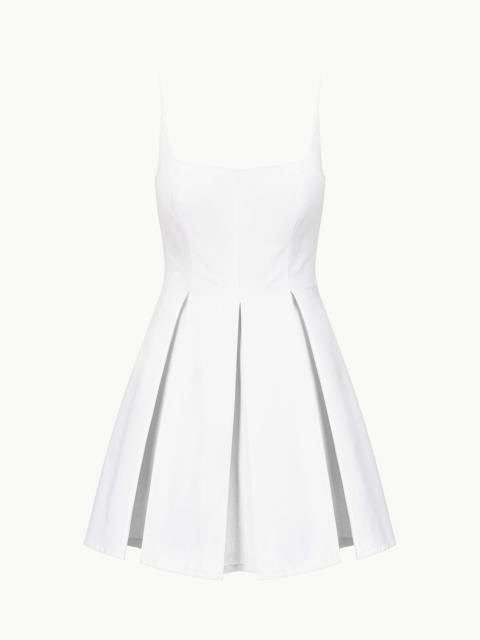 STAUD STAUD MINI JOLI DRESS WHITE
